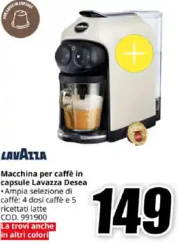 MediaWorld LAVAZZA Macchina per caffè in capsule Desea offerta