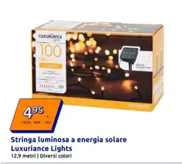 Action Stringa luminosa a energia solare Luxuriance Lights offerta