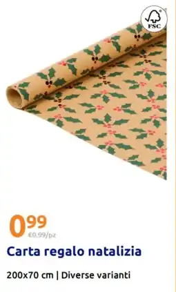 Action Carta regalo natalizia offerta