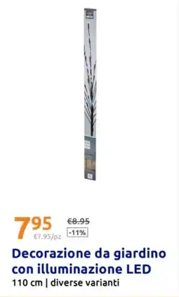 Action Decorazione da giardino con illuminazione LED offerta
