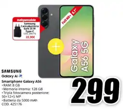 MediaWorld SAMSUNG Smartphone Galaxy A56 offerta