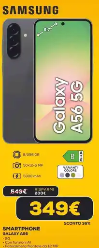 Euronics SAMSUNG SMARTPHONE GALAXY A56 offerta