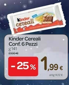 Carrefour Express Kinder cereali offerta