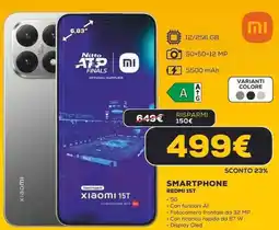 Euronics Xiaomi SMARTPHONE REDMI 15T offerta