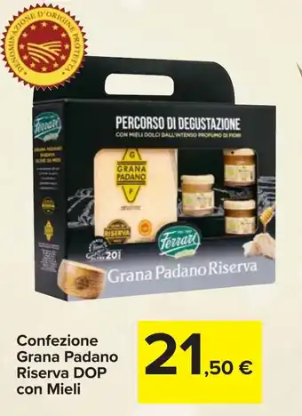 Confezione Grana Padano Riserva DOP con Mieli