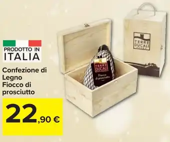 Confezione di Legno Fiocco di prosciutto