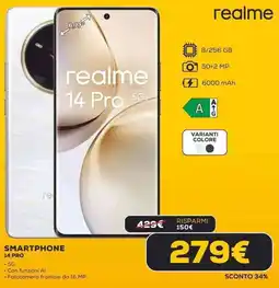Euronics realme SMARTPHONE 14 PRO offerta
