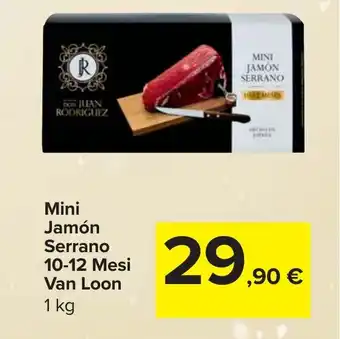 Mini Jamón Serrano 10-12 Mesi Van Loon