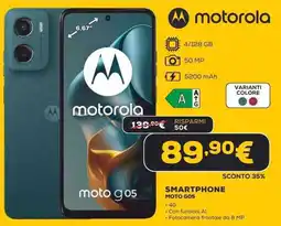 Euronics motorola SMARTPHONE MOTO GO5 offerta