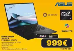 Euronics ASUS NOTEBOOK ZENBOOK UM3406KA-PP147W offerta