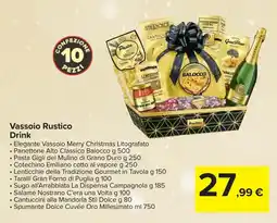Carrefour Vassoio Rustico Drink offerta