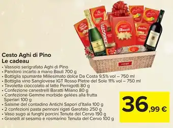 Carrefour Cesto Aghi di Pino Le cadeau offerta