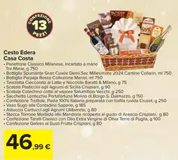 Carrefour Cesto Edera Casa Costa offerta