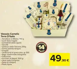 Carrefour Vassoio Camelia Terre D'Italia offerta