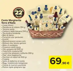 Carrefour Cesto Margherita Terre d'Italia offerta