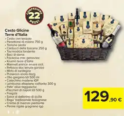Carrefour Cesto Glicine Terre d'Italia offerta