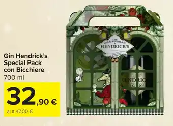 Carrefour Gin Hendrick's Special Pack con Bicchiere offerta