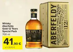 Carrefour Whisky Aberfeldy Gold 12 Years Special Pack offerta