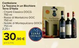Carrefour Confezione La Toscana in un Bicchiere Terre D'Italia offerta