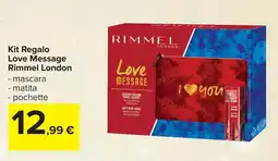Carrefour Kit Regalo Love Message Rimmel London offerta