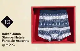 Carrefour Boxer Uomo Stampa Natale Fantasie Assortite offerta