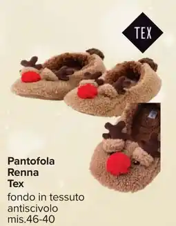 Carrefour Pantofola Renna Tex offerta
