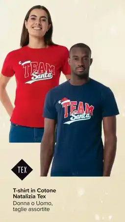 Carrefour T-shirt in Cotone Natalizia Tex offerta