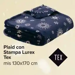 Carrefour Plaid con Stampa Lurex Tex offerta