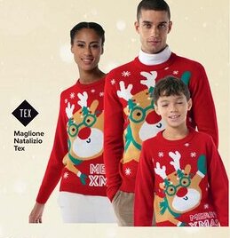 Carrefour Maglione Natalizio Tex offerta