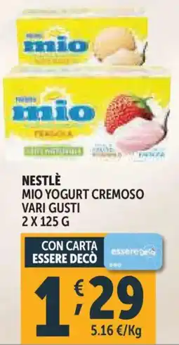 Deco Supermercati Nestlè mio yogurt cremoso offerta