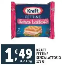 Deco Supermercati Kraft fettine senza lattosio offerta