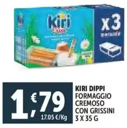 Deco Supermercati Kiri dippi formaggio cremoso con grissini offerta