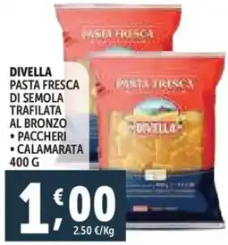 Deco Supermercati Divella pasta fresca di semola trafilata al bronzo offerta