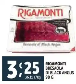 Deco Supermercati Rigamonti bresaola di black angus offerta