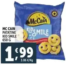 Deco Supermercati Mc cain patatine kid smile offerta