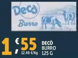 Deco Supermercati Decò burro offerta