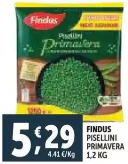 Deco Supermercati Findus pisellini primavera offerta