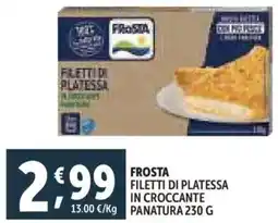Deco Supermercati Frosta filetti di platessa in croccante panatura offerta