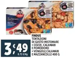 Deco Supermercati Findus tentazioni di gusto mistomare offerta