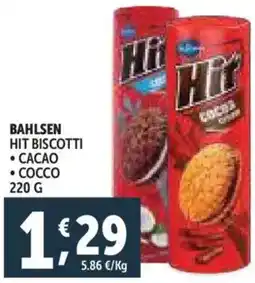 Deco Supermercati Bahlsen hit biscotti offerta