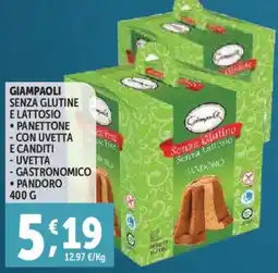 Deco Supermercati Giampaoli senza glutine e lattosio offerta