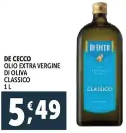 Deco Supermercati De cecco olio extra vergine di oliva classico offerta