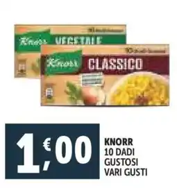 Deco Supermercati Knorr 10 dadi gustosi offerta
