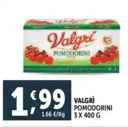 Deco Supermercati Valgrì pomodorini offerta