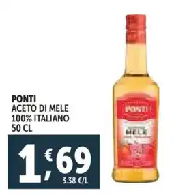 Deco Supermercati Ponti aceto di mele 100% italiano offerta