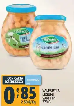 Deco Supermercati Valfrutta legumi offerta