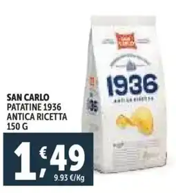 Deco Supermercati San carlo patatine 1936 antica ricetta offerta