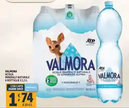Deco Supermercati Valmora acqua minerale naturale offerta