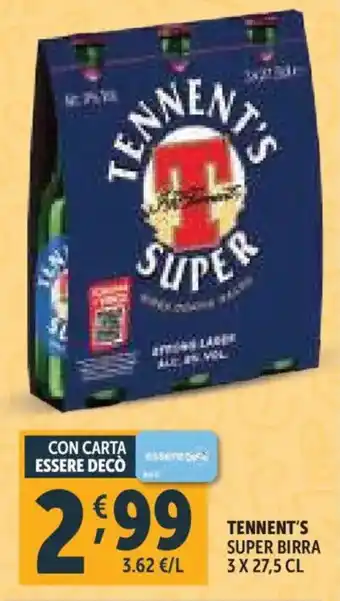 Deco Supermercati Tennent's super birra offerta