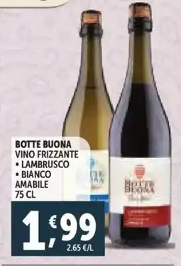 Deco Supermercati Botte buona vino frizzante offerta